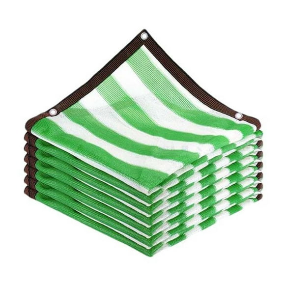 FYTPOV Striped Shade Cloth, Durable Mesh Tarp with Grommets, Sun Shade Sail, UV Resistant Sun Shade, 3.3*6.6ft Shade Cloth for Outdoor Patio, Deck, Yard, Pool
