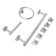 thumbnail image 5 of Accesorios De Baño, Juego De Accesorios De Baño De Apariencia Cepillada Mano De Obra Fina Fácil De Instalar Para Cuarto De Baño Crtynell Cocina, Decoración y Otros, 5 of 5