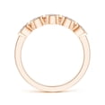 thumbnail image 2 of ANGARA Natural Bezel Set Diamond 5 Stone Ring in 14K Rose Gold for Women (Size-3.4mm| Color-H| Clarity-SI2) | April Birthstone, Anniversary, Jewelry Gift for Women | Natural Diamond Ring, 2 of 8