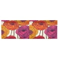 thumbnail image 6 of Yayeee Kitchen Valance Rod Pocket 54" x 18" Living Room Window Curtain, Purple Hand Drawn Floral, 6 of 6