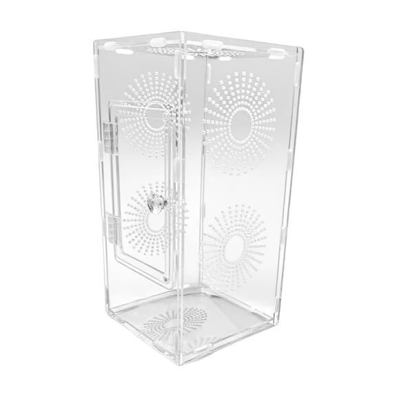Acrylic Reptiles Enclosure LeakProof Lid Airflows Holes Secure Housing Spiders Terrarium For Mantises Habitats