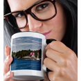 thumbnail image 2 of 3drose, Thousand Islands Home on the St Lawrence River in New York, Usa, 15oz Two-tone Black Mug, 2 of 6