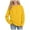Yellow, variant on idosla Girls Crewneck Sweatshirt Long Sleeve Pullover Tops Drop Shoulder Sweatshirts Color Block Ribbed Trim for 5-14 Years (Black, 5-6 Years)