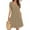c01Brown, variant on Arnsht Women Casual Summer Dresses Loose Fit Tshirt Beach Sundress Solid Color V Neck Plus Size Swing Tunic Pockets Pink S