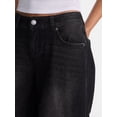 thumbnail image 4 of No Boundaries Ultra Baggy Jeans, 30.5", 32.5'', 34.5" Inseams, Women's and Women's Plus 00-4X, 4 of 6