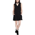 thumbnail image 1 of Rachel Roy Womens Choker Shift Vestido, Negro, X-Small, 1 of 1