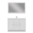 thumbnail image 3 of Alya Bath Sortino 48" Wood Bathroom Vanity with Acrylic Sink in White, 3 of 7