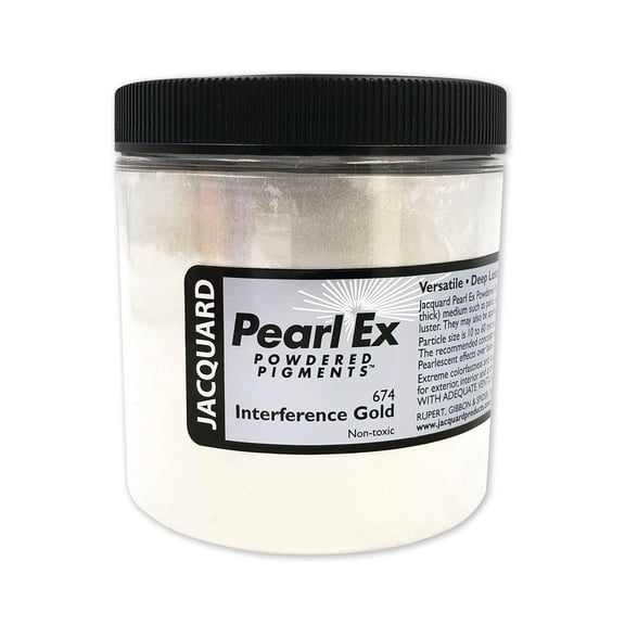 Jacquard Pearl-Ex Pigment - 4 oz, Interference Gold, Jar