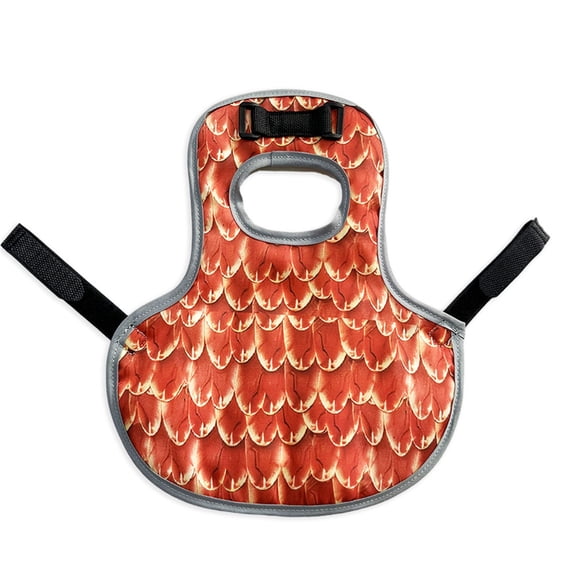 Reflective Chicken Vest for Hens, Bright Orange Poultry Safety Jacket, Adjustable Breathable Hen Protector Apparel, Anti-Pecking Feather Protection Vest