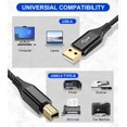 thumbnail image 2 of Cable para impresora sweguard USB-A a USB-B de 3 m, trenzado de nailon, 2 of 7