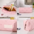 thumbnail image 4 of Antqov Pencil Case, Large Capacity Cute Bow Pencil Pouch, Portable Soft Pencil Bag Organizer with Zipper for Home Office Supplies, 4 of 7