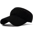 thumbnail image 2 of Jane Wardrobe Ponytail Friendly Headband Sun Visor for Women, Wide Brim Textured, UPF 50+ UV Protection, 1 Piece, One Size, 2 of 5