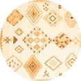 thumbnail image 1 of Ahgly Company Indoor Round Solid Orange Modern Area Rugs, 7' Round, 1 of 1