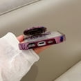 thumbnail image 6 of Compatible with iPhone 14 Pro Max Clear Phone Case Women Girls Plating Astronaut Hidden Stand Case Camera Protection Soft Silicone Shockproof Case for iPhone 14 Pro Max 6.7 inch (Dark Purple), 6 of 6