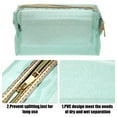 thumbnail image 4 of Unique Bargains Travel Toiletry Bag Makeup Bag Organizer Toiletry Organizer Travel Cosmetic Bag Waterproof Green, 4 of 7