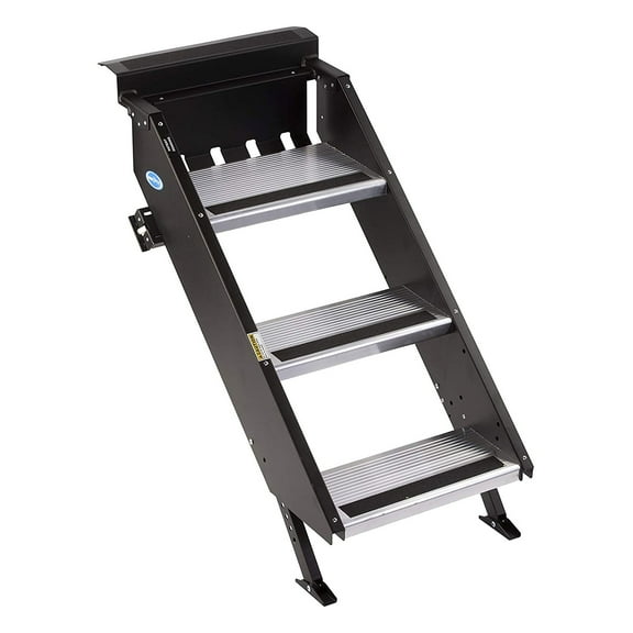 MORryde StepAbove STP-203 34-37 Inch 3 Step Portable RV Camper Motorhome Stair