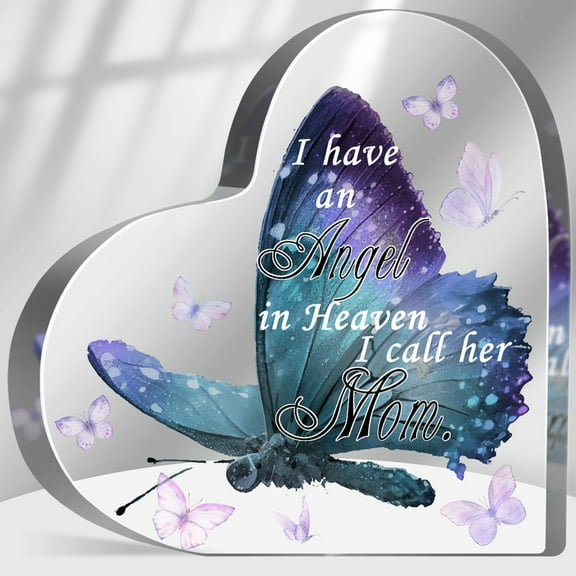 Loss Of Mom Sympathy Gift In Memory Of Loved One Sign Memorial Gifts For Loss Keepsake Grief Bereavement Remembrance Butterfly Plaque Decor For Mother Mom 4X4 In