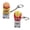C, variant on Hamburger Fries Fidget Keychain Clicker Toy Mini Stress Relief Keychain Portable Fun Click Button Toy