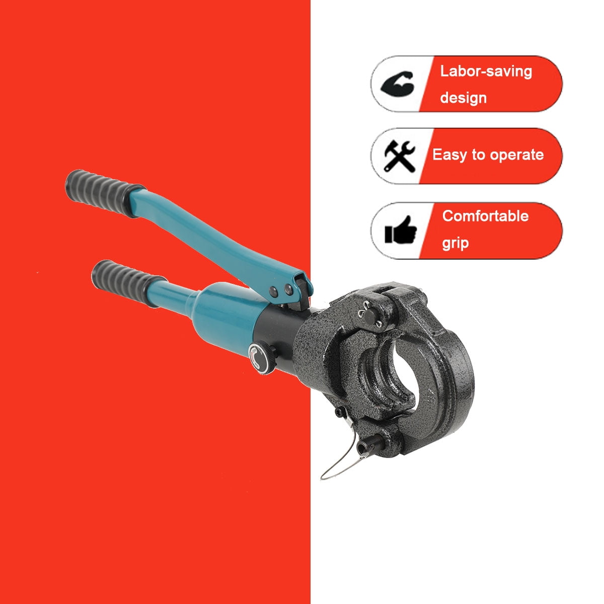SUDEG Cable Railing Crimping Tool Hydraulic Crimper Hydraulic Crimping Tool for Stainless Steel Cable Railing Kit Wire Rope Swaging Kit
