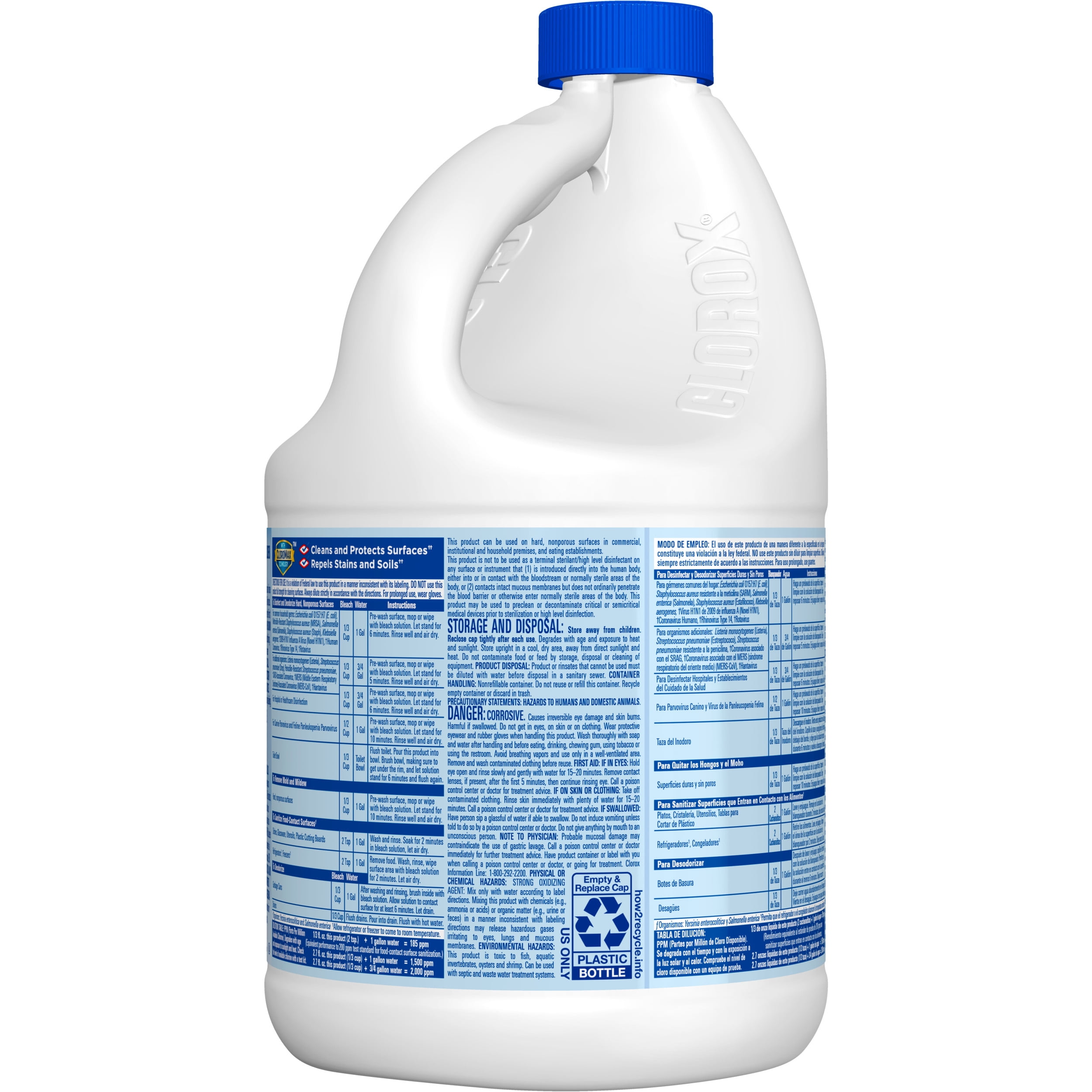 Clorox Disinfecting Liquid Bleach Cleaner, Regular Scent, 81 fl oz 