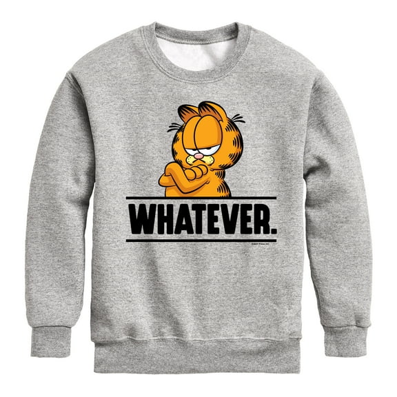 Garfield - Whatever - Toddler And Youth Crewneck Fleece Sweatshirt