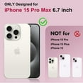 thumbnail image 2 of Magnetic for iPhone 15 Pro Max Case, [Compatible with Magsafe] [Military Drop Protection] [Built in Kickstand] Slim Shockproof luxury Plating Stand Case for iPhone 15 Pro Max 6.7'', Pink, 2 of 9