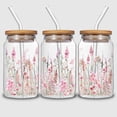 thumbnail image 4 of 5pcs Cartoon Printed Colorful Logo DIY UV DTF Transfer Stickers for Glass Cups, Waterproof Decals, Plastic Self-adhesive Labels for Bottles and Cups Decoration, 4 of 11