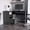Gray, variant on L - Shaped Top - Shelf for Accessories - Small Home Office - Durable Performance