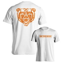 Mercer Bears Distressed Be The Bear Logo White Short Sleeve T-Shirt