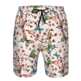 thumbnail image 3 of Logiee Floral With Butterflies Print Mens Swim Trunks Quick Dry Board Shorts,Breathable Hawaii Beach Shorts Swimwear Bathing Suits-XX-Large, 3 of 6