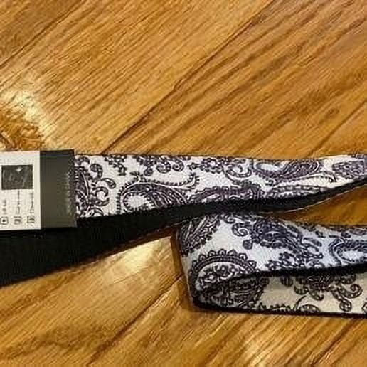 Buckle Down Reversible Web Belt PAISLEY Design Bottle Opener Buckle Adjustable - New with box/tags