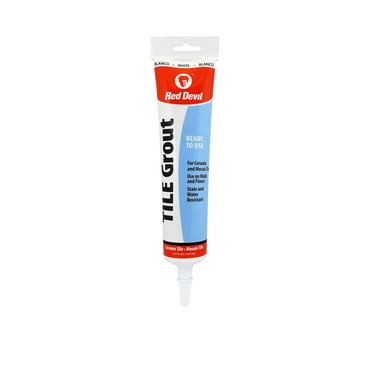Red Devil Indoor and Outdoor White Tile Grout 5.5 oz