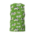 thumbnail image 3 of Easygdp Cows With Calfs Green Men's Mesh Basketball Jersey Quick Drying Sleeveless Shirts Fitted Muscle Tank Tops Sport Round Neck T-Shirt - X-Large, 3 of 9