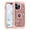 Shiny Rose Gold, variant on Casetego for iPhone 14 Pro Case,Glow in The Dark Three Layer Heavy Duty Shockproof Hard Plastic Bumper+Soft Silicone Protective Case,Dark Butterfly