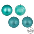 thumbnail image 2 of Vickerman 2.75" Teal 4-Finish Ball Ornament Assortment, 20 per Box, 2 of 3