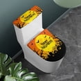 thumbnail image 2 of HELLHERO Halloween Moon Bats Adjustable Toilet Seat Covers & Stretch Fit Elastic Edge Universal with 2-Piece Toilet Top Cover, 2 of 8