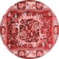 thumbnail image 1 of Ahgly Company Indoor Round Persian Red Traditional Area Rugs, 5' Round, 1 of 4