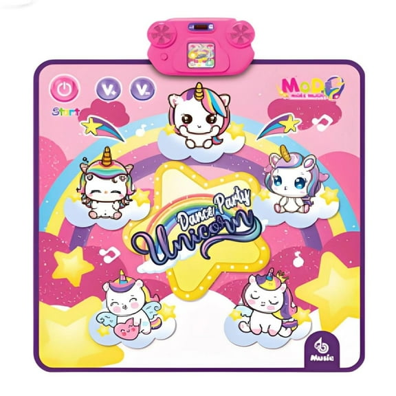 Children Music Rhythm Game Mat for Fitness Training Enhances Balance Through Fun Dance Activity