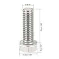 thumbnail image 2 of 5/16-18x1" 304 Stainless Steel Hex Head Screw Bolts 6pcs, 2 of 3