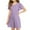 Light Purple, variant on TQWQT Girls Beige Dresses Summer Cute Beach Dress Kids Crewneck Size 10-12 Skater Dress Ruffle Short Sleeve Girls Sundress Tween Girls T-Shirt Dress Beige 120