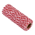 thumbnail image 3 of Uxcell Cotton Rope Twisted Braided Rope Cord, Red White50m/55 Yard 1.5mm Dia for Wall Hanging, Plant Hanger, 3 of 7