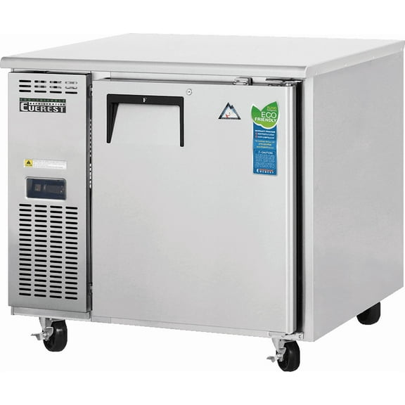 Everest Refrigeration ETF1 Undercounter Worktop Freezer 1 Door, 115v, NSF - 9.0 cu. ft.