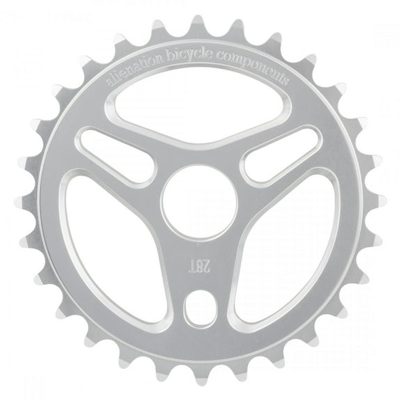 Alienation Enterprise Chainring 28T 1pc 1/8in Steel Silver BMX Bike