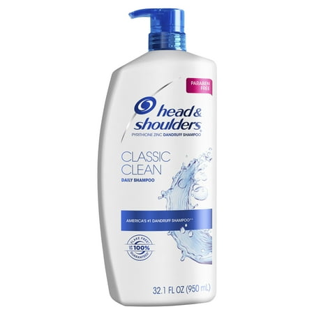 Head and Shoulders Classic Clean Daily-Use Anti-Dandruff Shampoo, 32.1 fl (Best Hair Follicle Shampoo)