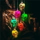 thumbnail image 4 of Wosthever Carillón de viento de Halloween, colgantes de Calavera, lámpara colgante para exteriores, luces solares de plástico, jardín, Kits de decoración para fiestas, 4 of 6