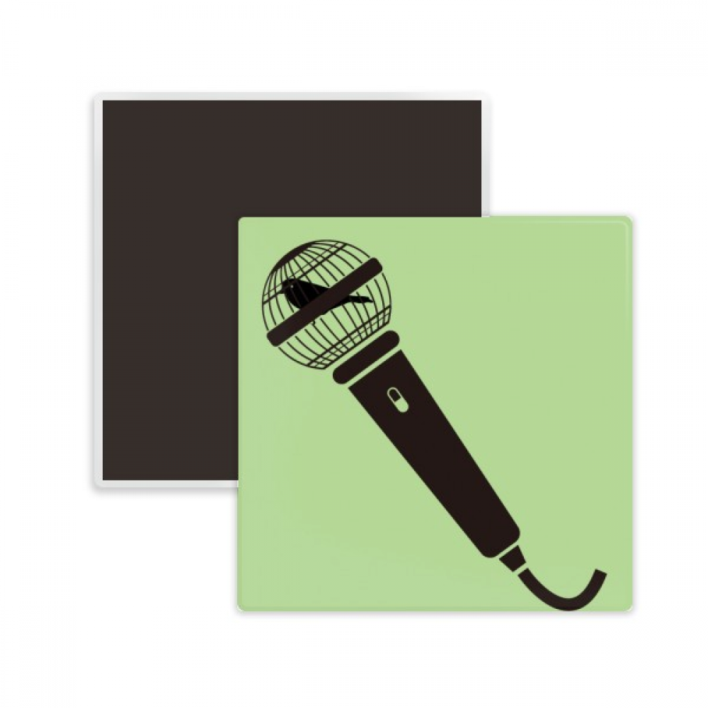 Microphone Cage Expression Square Ceracs Fridge Keepsake Memento