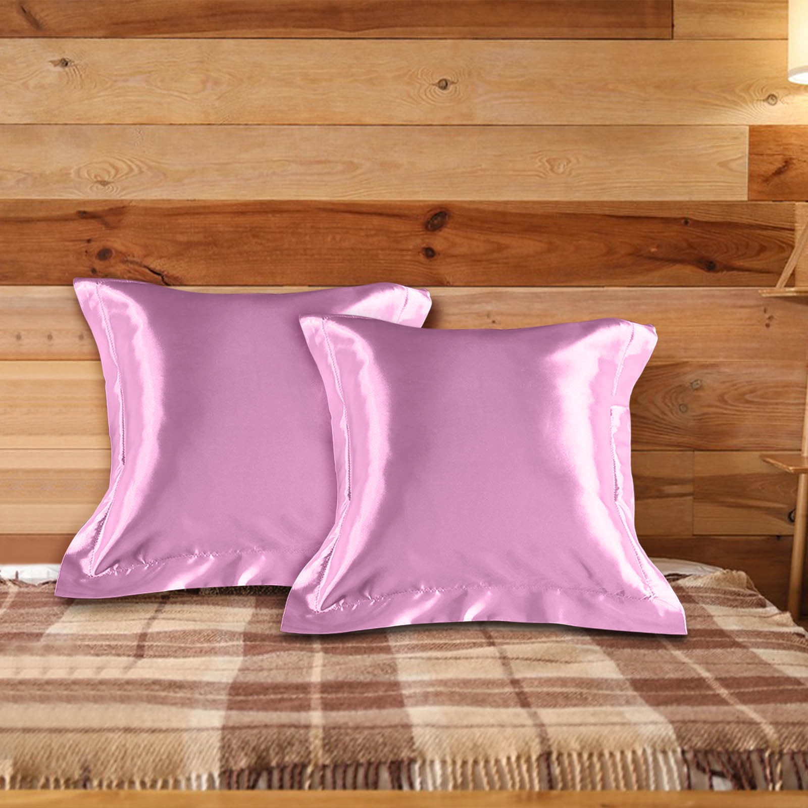 JilgTeok 2 Packs 1pcs Simulated Silk Pillowcase for Hair and Skin Pillow Covers for Cooling Sleep Women Men Skin Friendly