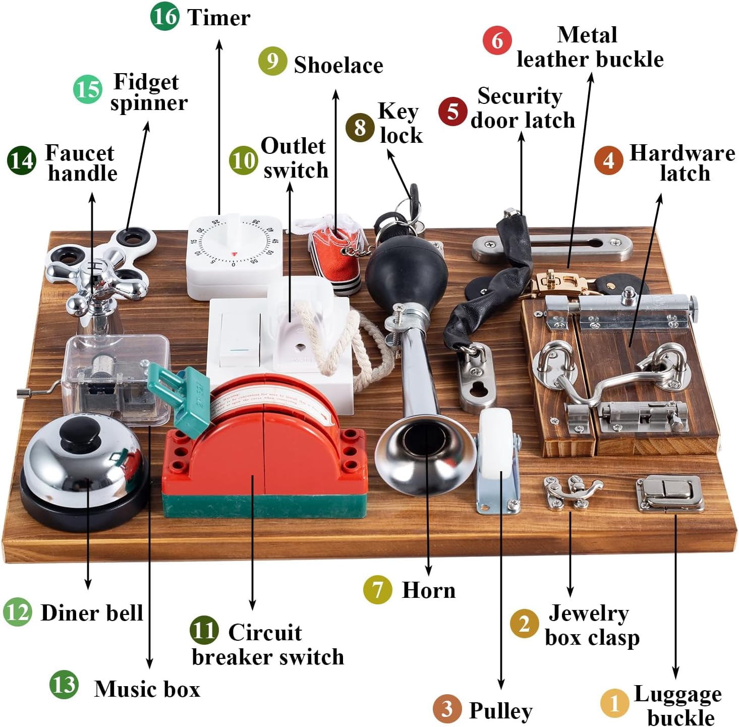 YXMEIGUO Fidget Busy Board for Adults, Dementia Activities for Seniors, Engaging Alzheimers Activities & Tactile Stimulation, Alzheimers Activities for Dementia Patients