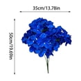 thumbnail image 4 of MTBLYS Flores artificiales de hortensia|5 cabezas|arbusto de hortensia artificial de seda|decoración para verano|otoño|hogar|bodas|fiestas y exteriores|arreglo floral artificial para jarrón, 4 of 8