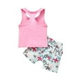 thumbnail image 5 of hirigin Baby Boys Tracksuit Letters Print Vest + Elastic Waist Beach Shorts, 5 of 9